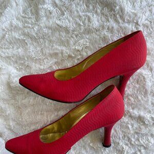USED PANCALDI RED PUMPS 8